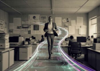 Editorial photograph: AI-powered career acceleration