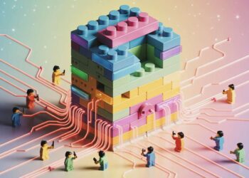 Editorial illustration, Main Featured Illustration of The AI Foundation Build